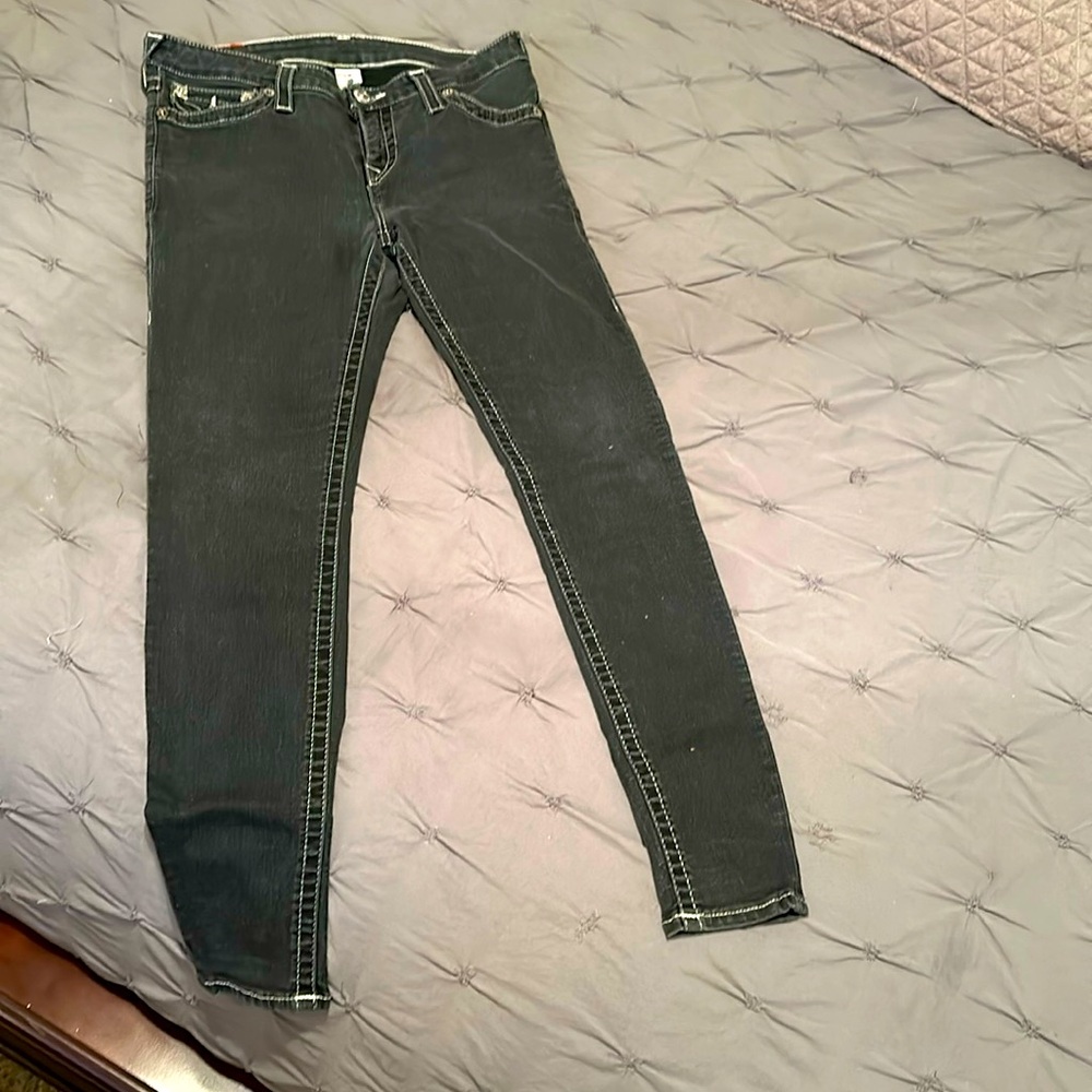 True Religion Grayish Super Skinny Jeans. Size 30.